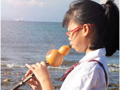 云南葫芦丝乐器初学降B调C调小学生紫竹专业演奏型儿童胡芦丝乐器